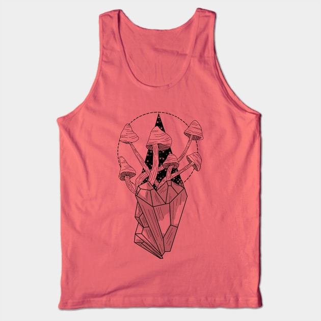 Mushroom Crystal Tank Top by Courteney Valentine